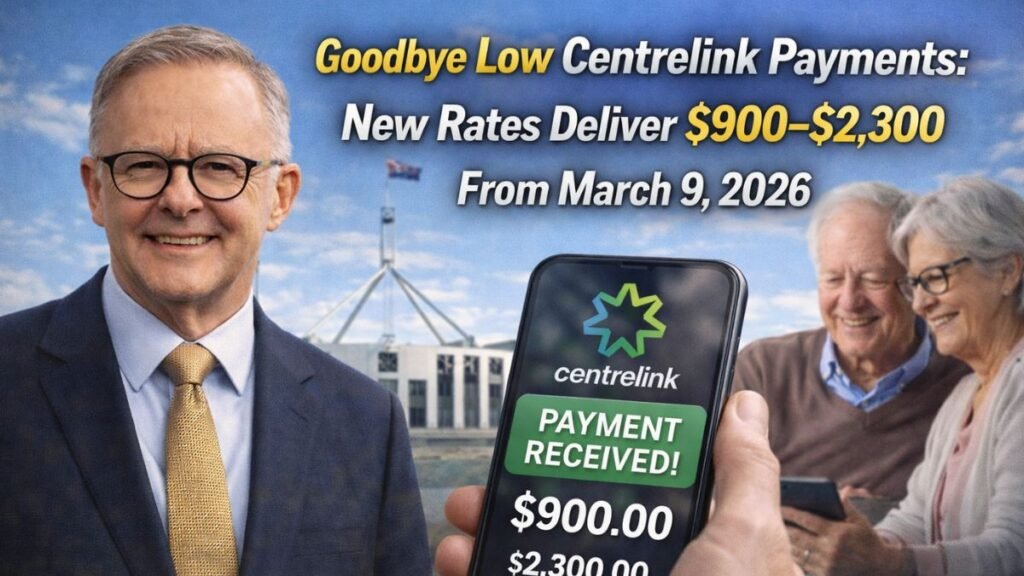 Goodbye Low Centrelink Payments: New Rates Deliver $900–$2,300 From March 9, 2026